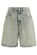 Sunflower Super Wide Denim Bermuda Shorts