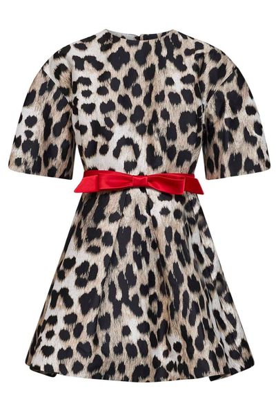 Givenchy Leopard Jacquard Cocoon Mini Dress