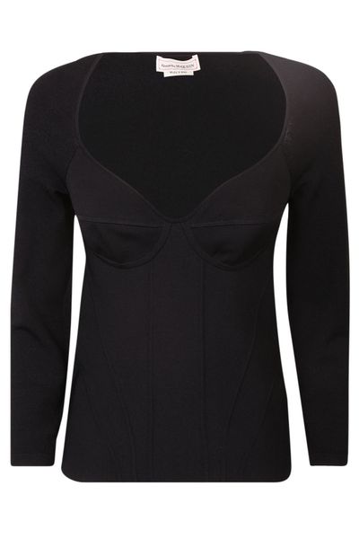 Alexander McQueen Long Sleeved Stretched Top
