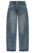 Versace Logo-Patch Twisted Jeans