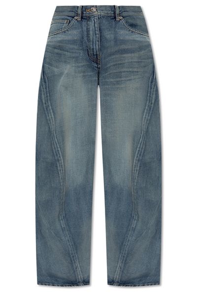 Versace Logo-Patch Twisted Jeans