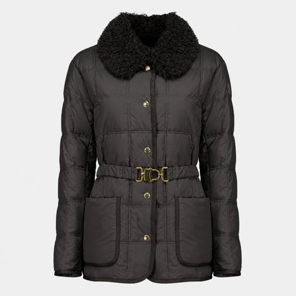 Moncler Cygnes Logo Patch Padded Jacket
