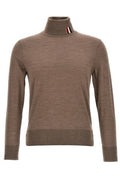 Thom Browne Jersey Striped Relaxed Turtleneck Jumper