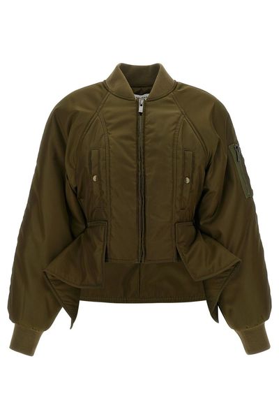 Balmain Iconica Peplum Bomber Jacket