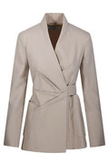 Max Mara Wrap Design Long-Sleeved Jacket