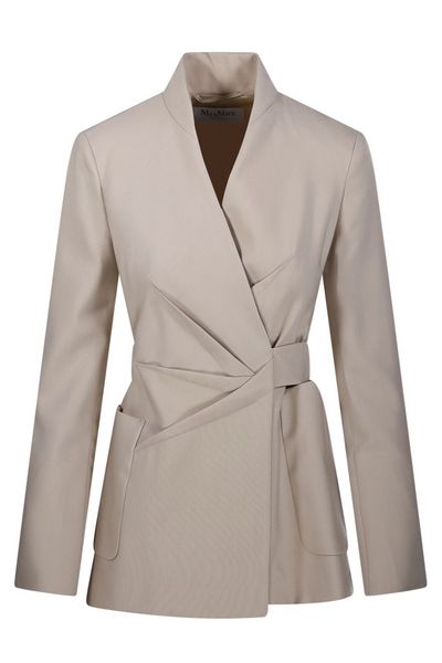 Max Mara Wrap Design Long-Sleeved Jacket