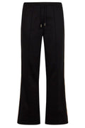 Burberry Checked Trim Drawstring Flared Trousers
