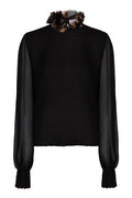 PUCCI Ruffled Collar Silk Blouse
