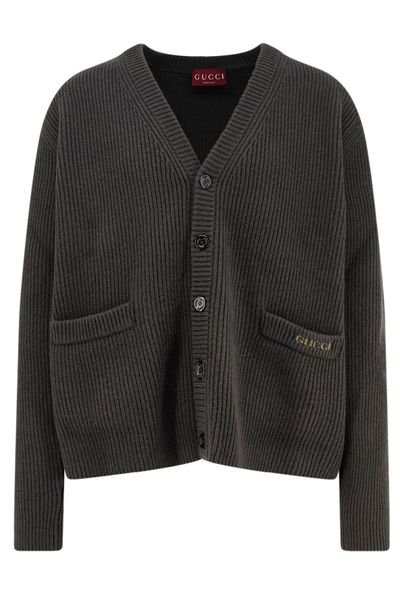 Gucci V-Neck Knitted Cardigan