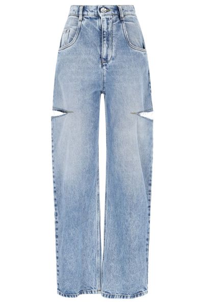 Maison Margiela High-Waisted Cut-Out Detailed Jeans