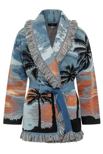 Alanui Hawaiian Sunset Belted Cardigan