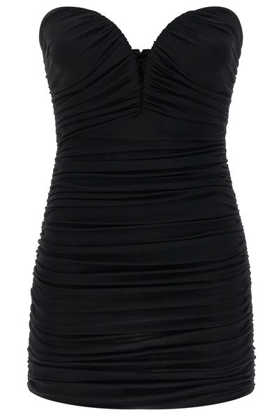 Elisabetta Franchi Strapless Gathered Mini Dress