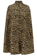 Valentino Leopard Patterned Button-Up Coat