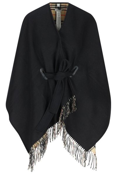 Burberry Fringed-Edge Tay Cape