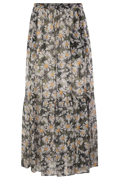 Weekend Max Mara Artello Allover Floral Printed Maxi Skirt