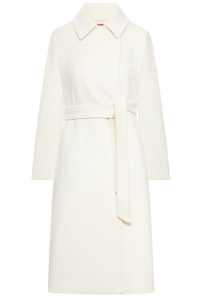 Max Mara Studio Bcollag Belted Long-Sleeved Coat