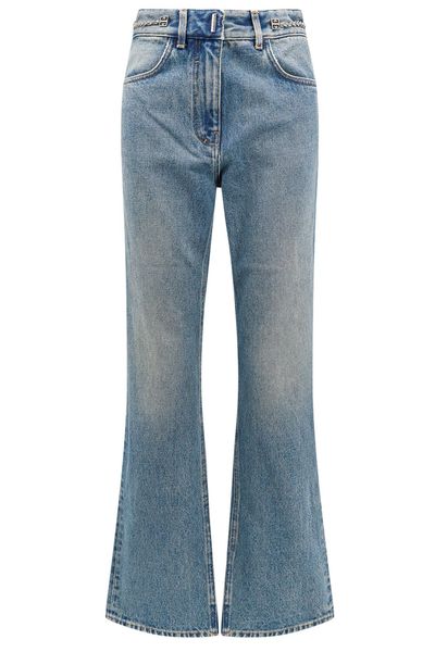 Givenchy Chain-Detailed Bootcut Jeans