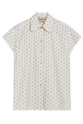 Valentino All-Over Patterned Button-Up Top