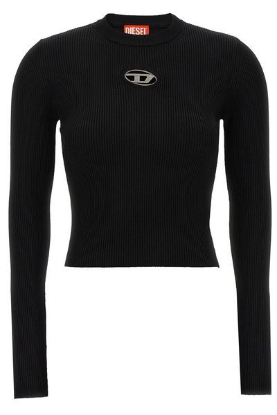 Diesel M-Valari Oval D Ribbed-Knit Top