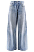 Diesel Wide Leg Distressed Jeans
