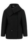 Balenciaga Asymmetrical Neck Caban Coat