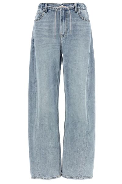 Alexander Wang Logo Patch Balloon Jeans