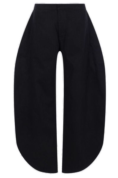 Alaïa Wide Leg Pleated Trousers