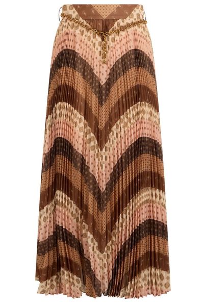 Zimmermann Sunray Pleated Midi Skirt