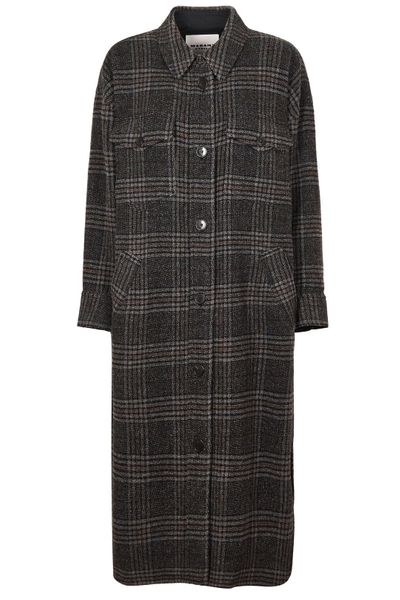Isabel Marant Étoile Gislene Checked Long Coat