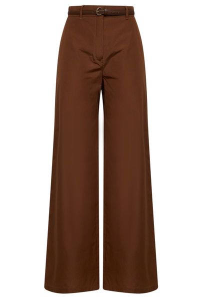 Max Mara Studio Farea Belted Straight Leg Pants