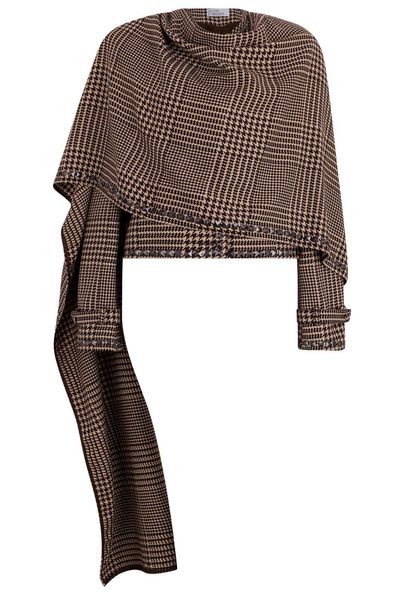 Giuseppe Di Morabito Houndstooth Asymmetric Cape