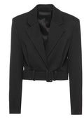 Lanvin Belted Long-Sleeved Short Jacket