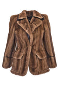 Fendi Single Breasted Fur Jacket