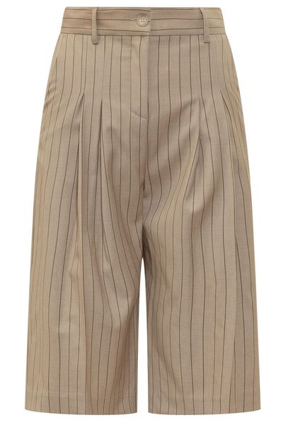 LE SULLY STUDIO Pinstriped Bermuda Shorts