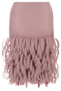 Balenciaga Fluffy Feathers Pencil Skirt