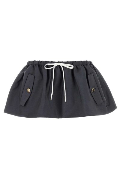 Miu Miu Drawstring Mini Skirt