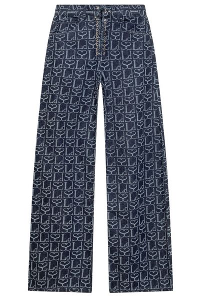 Ludovic de Saint Sernin Lace-Up Patterned Jeans