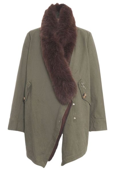 Liu Jo Faux-Fur Straight Hem Coat
