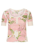 Chloé Short-Sleeved Logo Henley Shirt