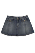 Alexander McQueen Denim Mini Skirt