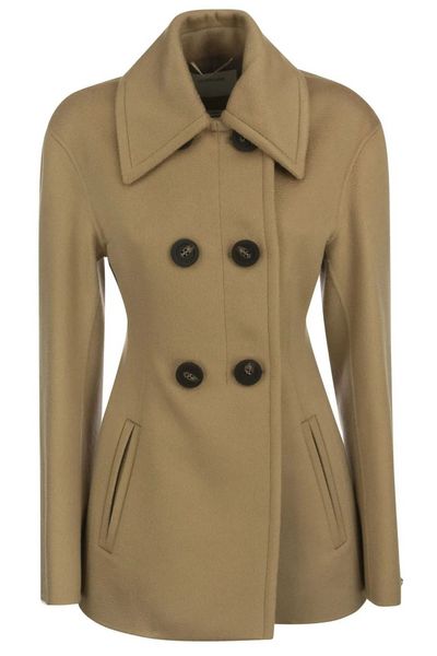 Sportmax Double-Breasted Long-Sleeved Overcoat