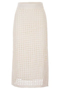 Max Mara Mxpgeode Openwork Midi Skirt