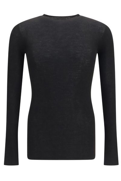Rick Owens Slim Fit Ribbed Knit Pullover