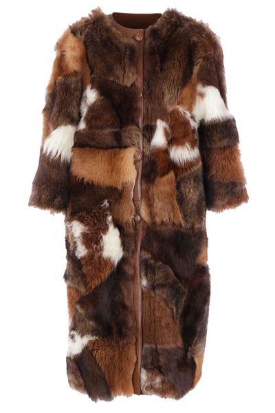 Prada Patchwork Long Coat
