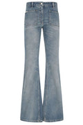 Courrèges Logo-Tag Bootcut Jeans