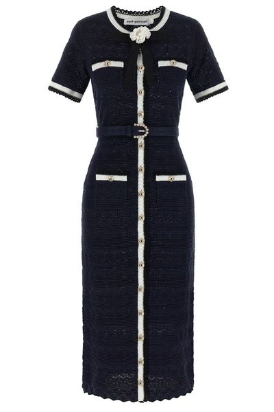 Self-Portrait Knit Midi Dress