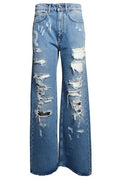 Paco Rabanne Straight Leg Distressed Jeans