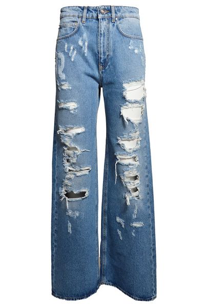 Paco Rabanne Straight Leg Distressed Jeans