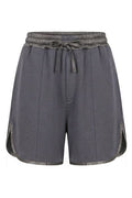 Halfboy Elastic Waist Side-Slit Shorts