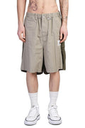Maison Mihara Yasuhiro Logo-Patch Layered Cargo Shorts
